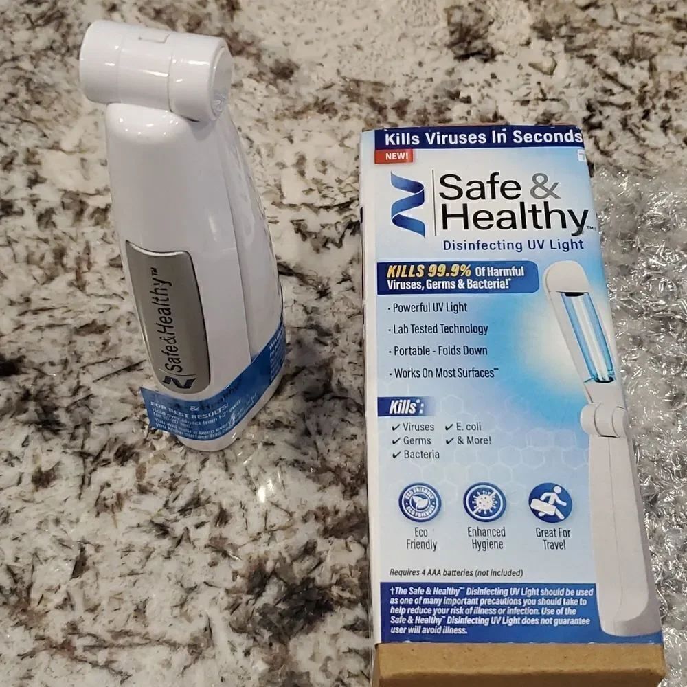 Disinfecting UV Light portable kills viruses, germs, bacteria, e.coli and more